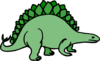 Simple Stegosaurus Art Clip Art